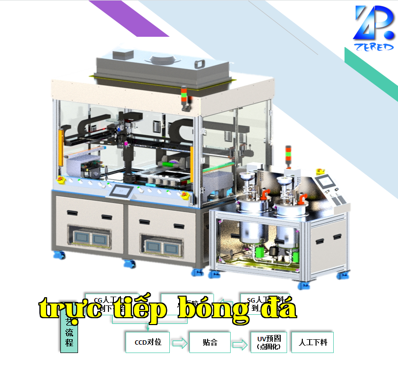 Máy dán keo bán tự động